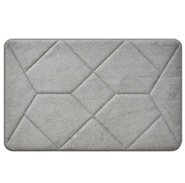 Flannel Embroidery Bath Mat