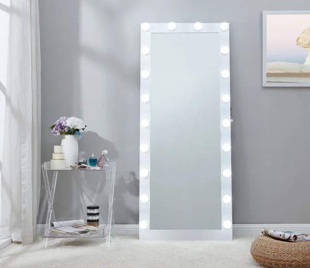 Retangular LED Hollywood Full-length vanity makeup mirror