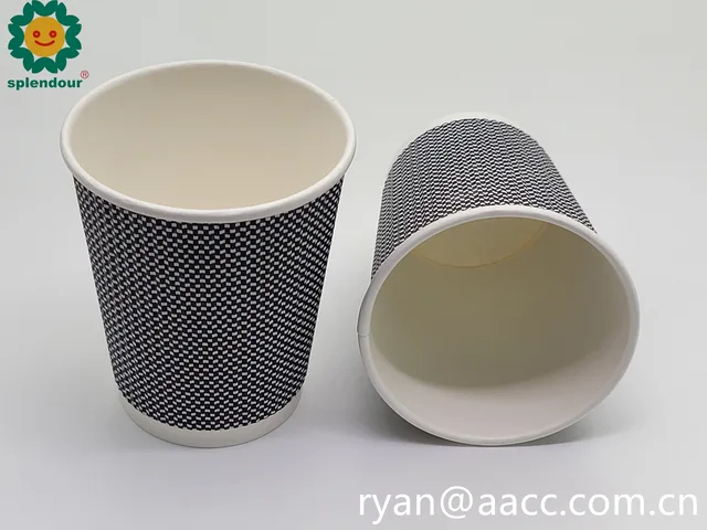 Double-layer paper cup paper cup disposable paper cup Degradable tableware healthy paper cup Heat insulation cup