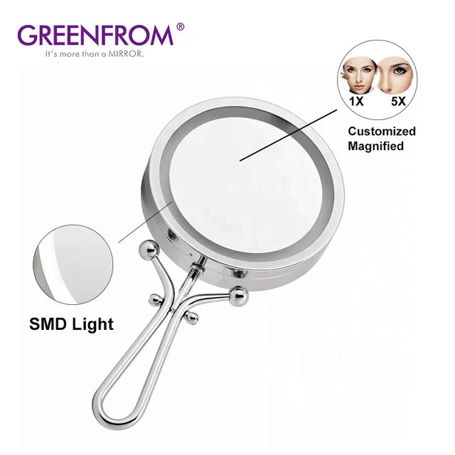 Double Sides Musical LED Mirror with Speaker