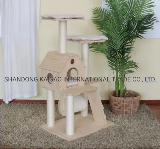 Cat Furniture with Ladder and Comfortable Cushion