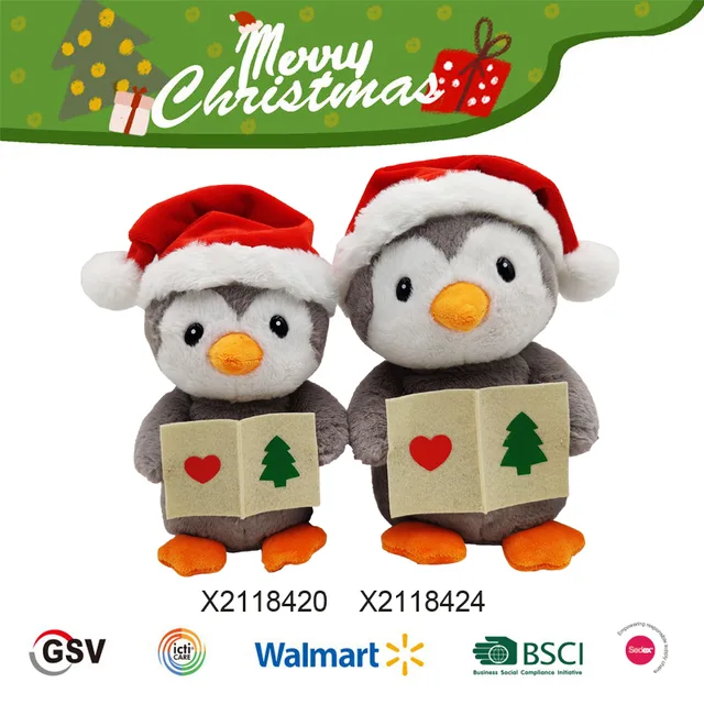 Christmas animals Penguin GTST PLUSH TOY（X2118420 X2118424）