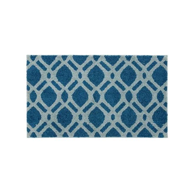 Cut 2 tone geometric door mat