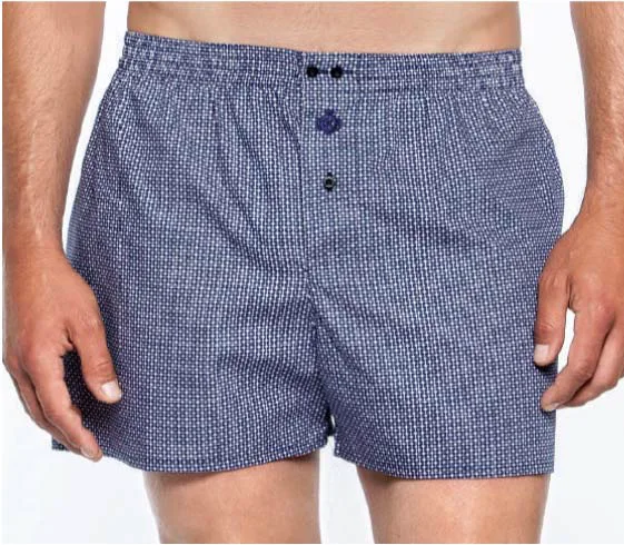 100%cotton men's woven boxer
