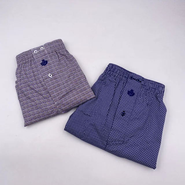 100%cotton men's woven boxer