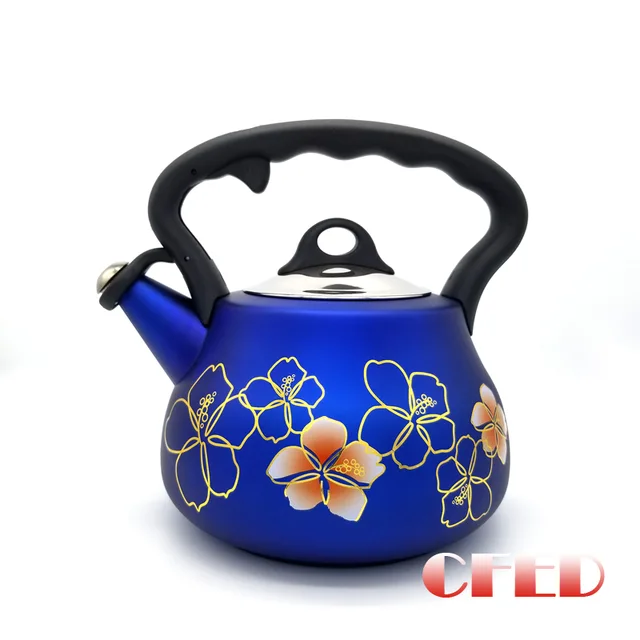 Stainless Steel Whistling Decal Kettle （2.5L )