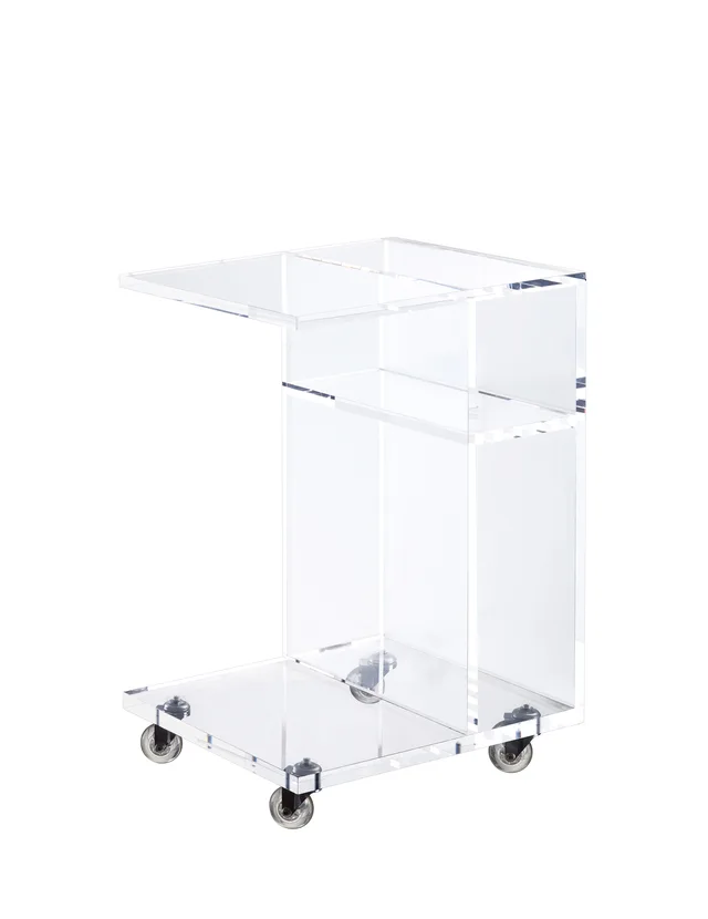 Side table with wheel