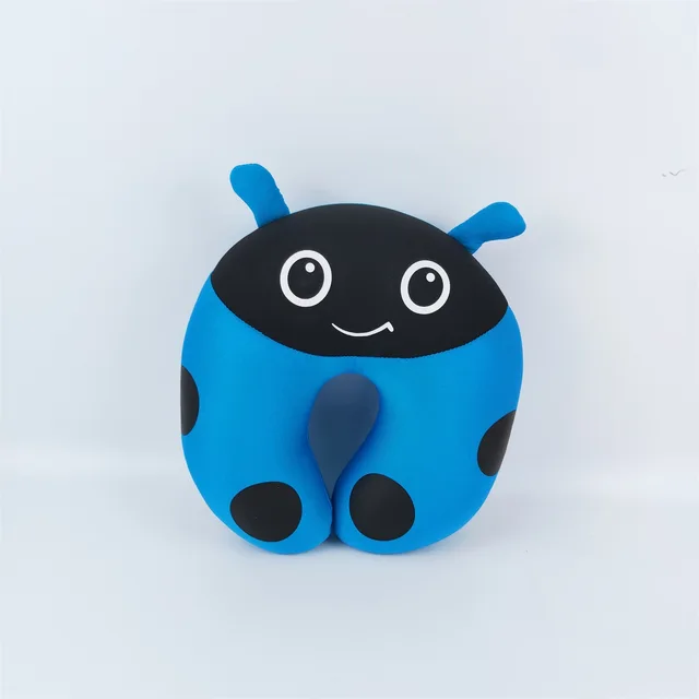 Neck pillow U-shape pillow foam particles pillow for travelling ladybird design