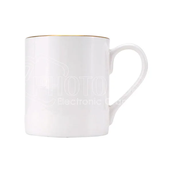 8 oz. Sublimation Balmoral Bone China Mug with Gold/Silver Trims