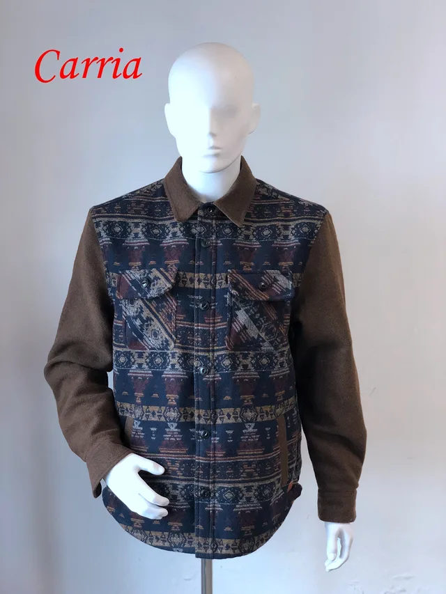 Men's wool shirts,wool polyester shirts,men's jacket shirts