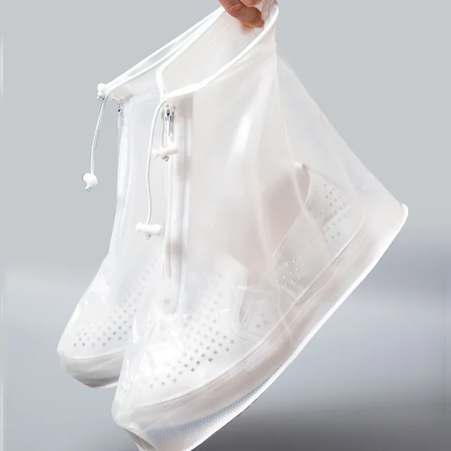 Waterproof shoe cover men and women non-slip thick wear-resistant frosted rain boots