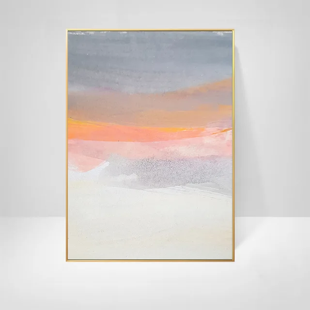 Nordic style simple decorative painting Crystal porcelain painting living room hanging painting