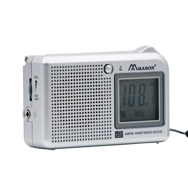 Digital Portable Radio Stereo FM AM DSP Radio Receiver LCD Display For Outdoor