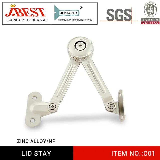Lid stay, cabinet support