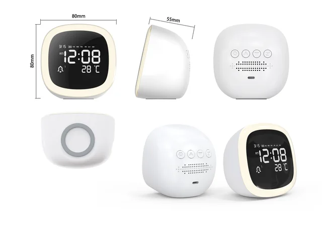 Digital clock with night liht