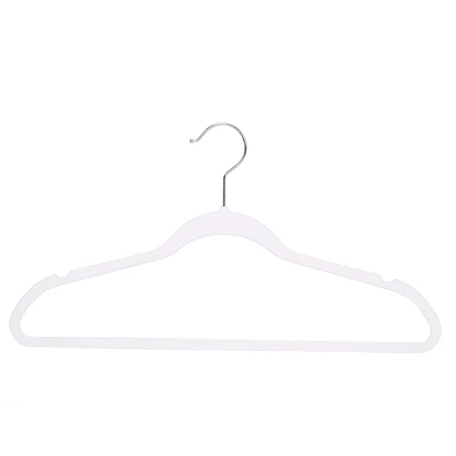 Plastic Hanger in Velvet Hanger Shaped