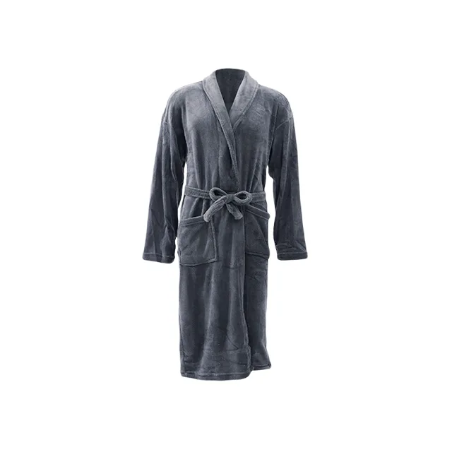 Robe bathrobe for men shawl collar