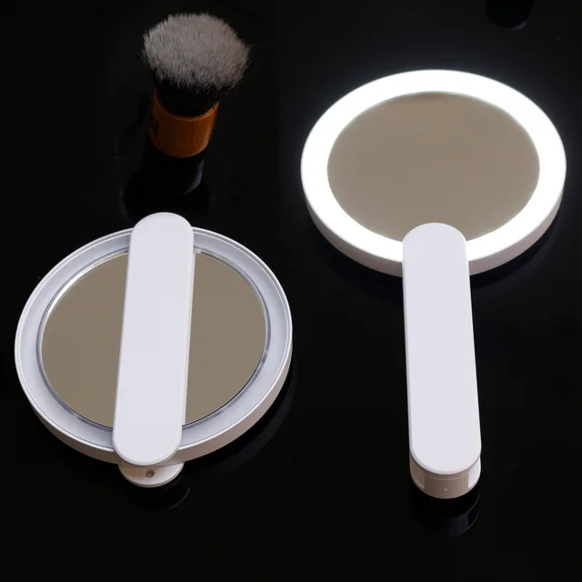 Amazon Hot-sale Round Swivel Handle Design Smart Led Cosmetic Mirrors With Lights
