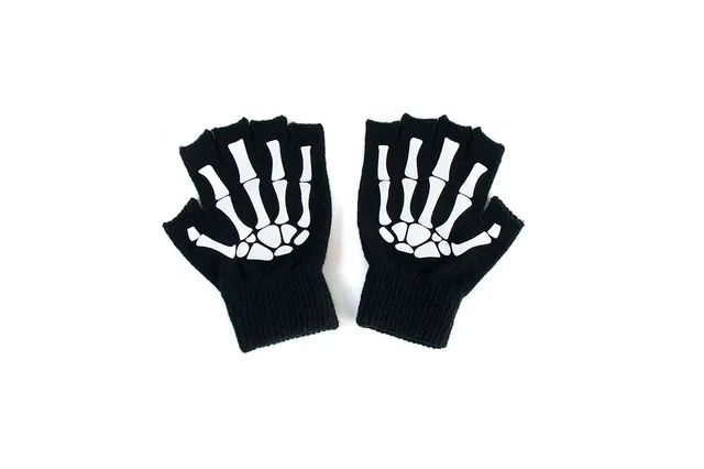 Halloween Knitted Beanie Gloves Set