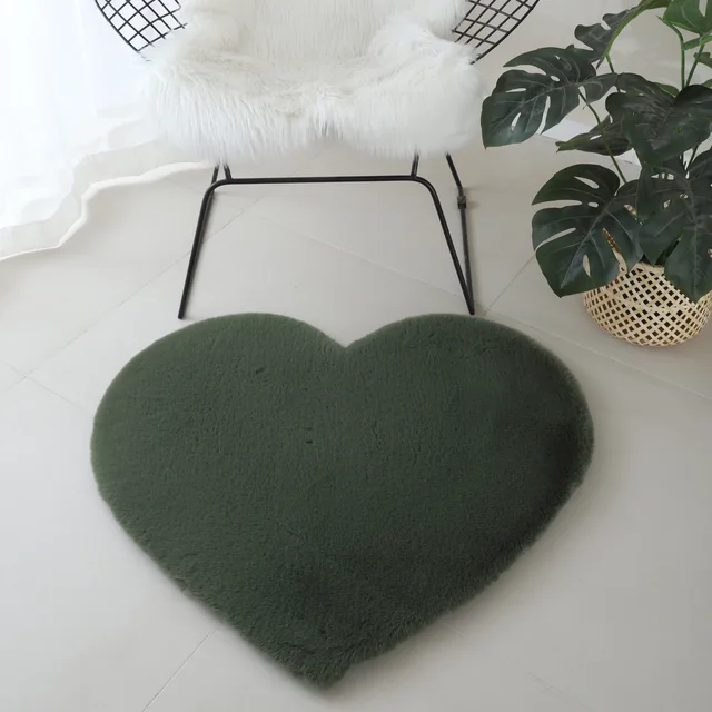 Faux Rabbit Fur Shaped Kids Rug
