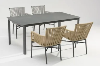 Stacking weaving dining chair
