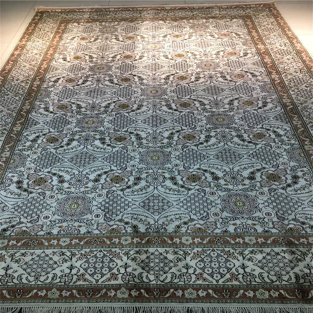 Persian splendor6x9ft hand knotted art silk persian carpet for home hotel meeting room