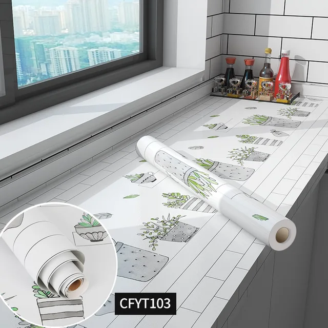 Cheap price adhesive kitchen wallpaper peel and stick wallpaper