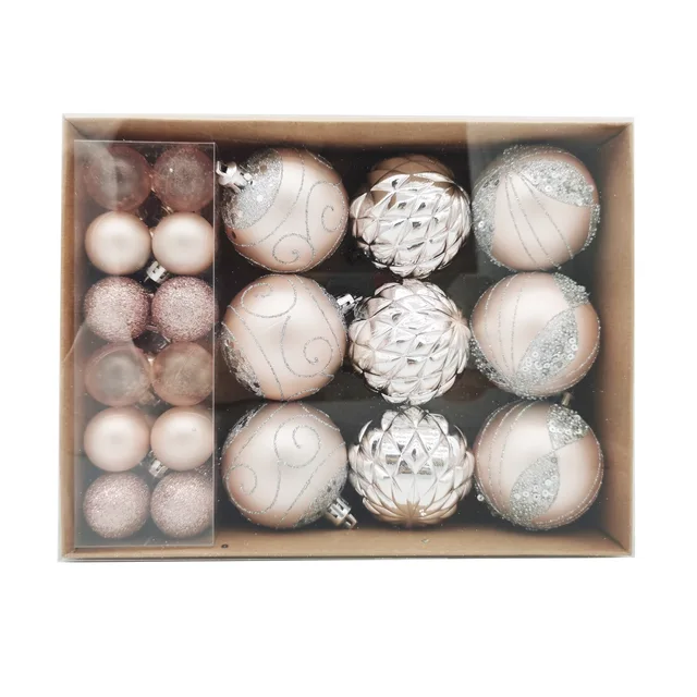 Christmas balls，33pcs in paper box