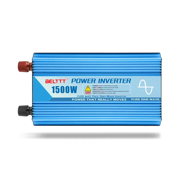 Inverter car 12v 24v dc to 230v ac 1500w pure sine wave power inverter