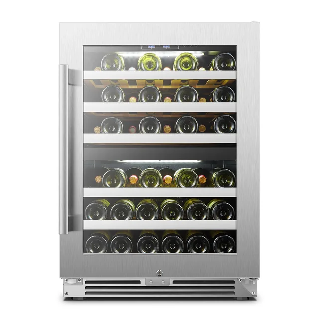 USF-54D 154L 44-46 Bottles Dual Zone Compressor Wine Cooler