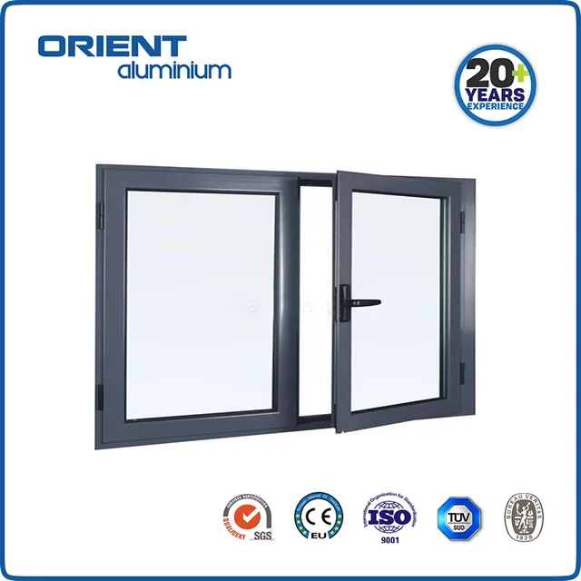 Hot Sale High Performance Thermal Break Aluminum Profile Tilt Turn Window Aluminum Casement Windows