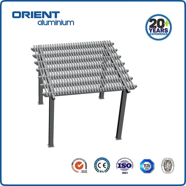 Customized adjustable outdoor gazebo waterproof louvered roof motorized bioclimatic aluminium perg