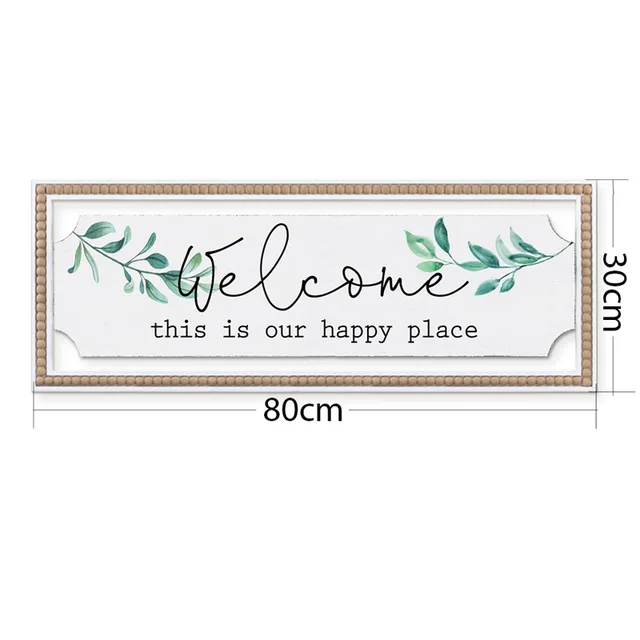 Vintage Metal and Wood Frame Sign Wall Decoration Wall Art Other Home Decoration