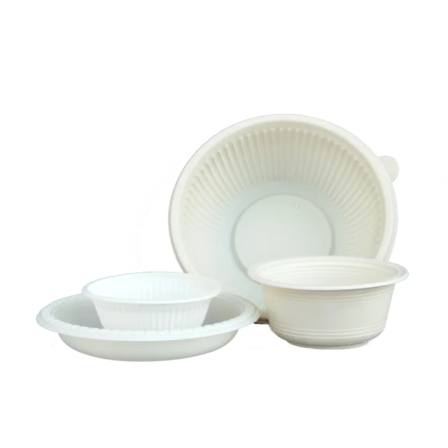 Dispodable biodegradable corn starch based 6.5oz 200ml bowl LHW-01