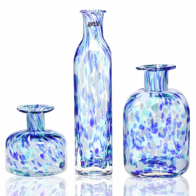 White Dot Clear Nordic Minimalist Round Ball Bud Flower Arrangement Small Glass Vase Wholesale Top