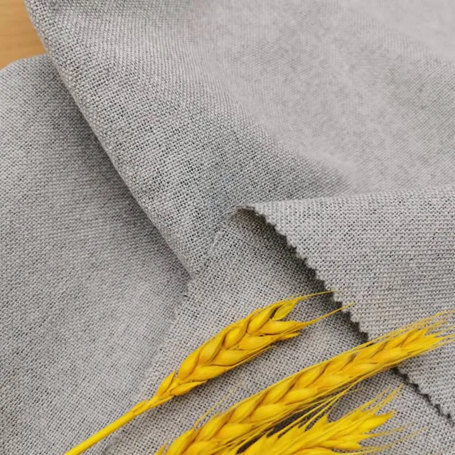 CC-9022 Polyester Super Blackout Washable Fabric Linen Look Bonding Curtain Fabric For Living Room
