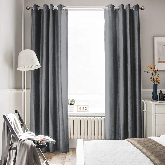 CC-9015 Hot Selling Coating Blackout Velvet Curtain Fabric Luxury Wholesale Coated Fabric