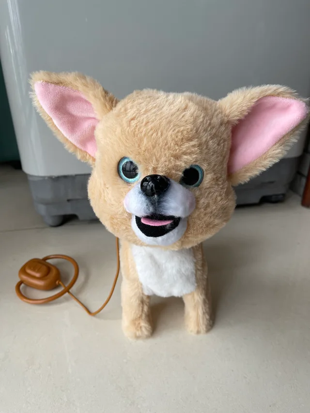 Plush electric toy dog