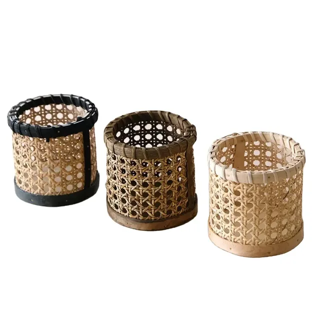 Rattan Gift Basket Storage Barrel