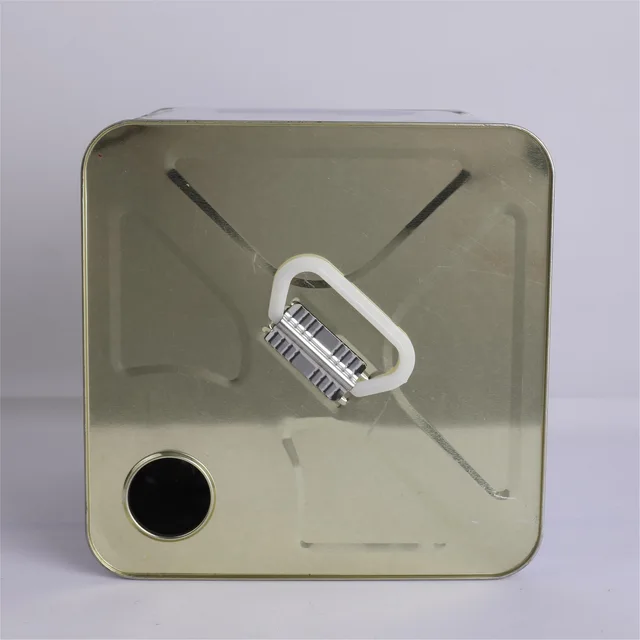 Metal Square Bucket With Plastic Lid