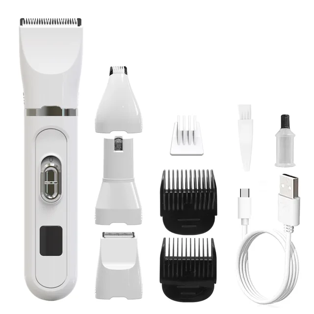 Good Quality Pet Clipper Blades Electric dog clippers grooming LCD Display 4 IN 1Pet clipper