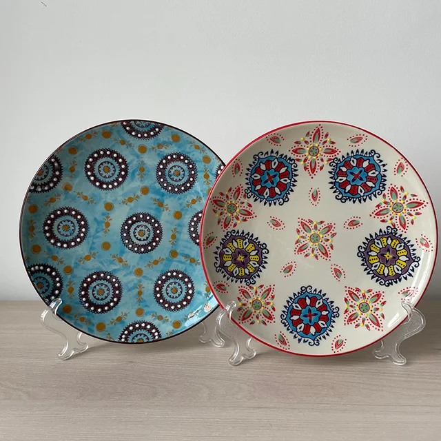 8"ceramic plate, dinner set, hand made, salad plate