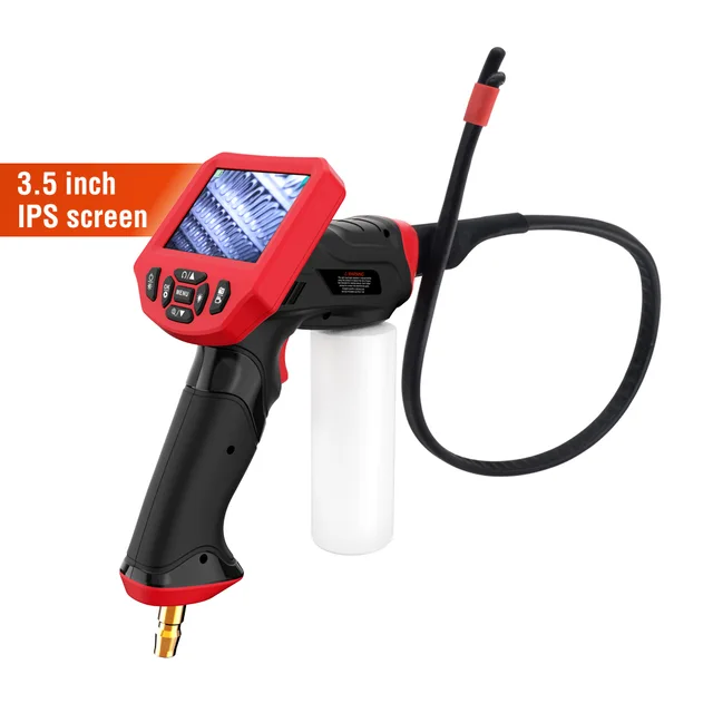 Visual inspecting cleaning borescope