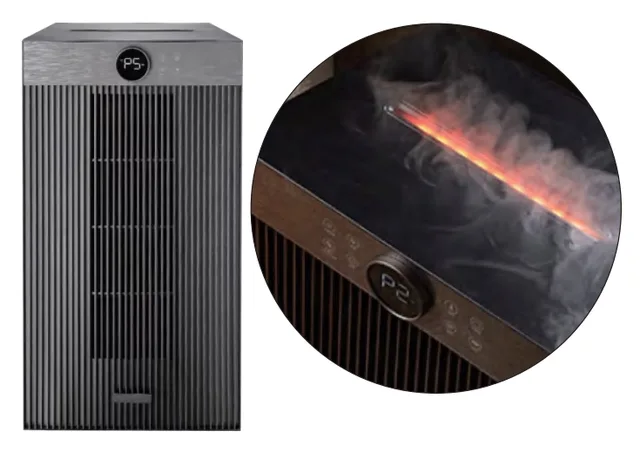 Portable humidified heater