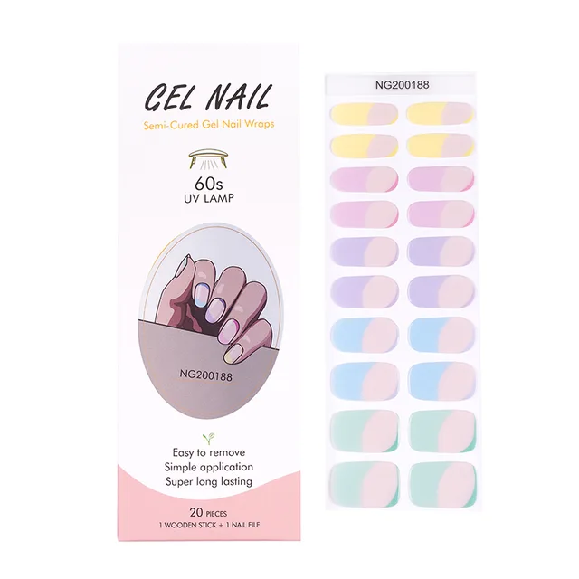 Wholesale Gel Nail Wraps For Perfect Nails Custom Fashion French Nails - Huizi