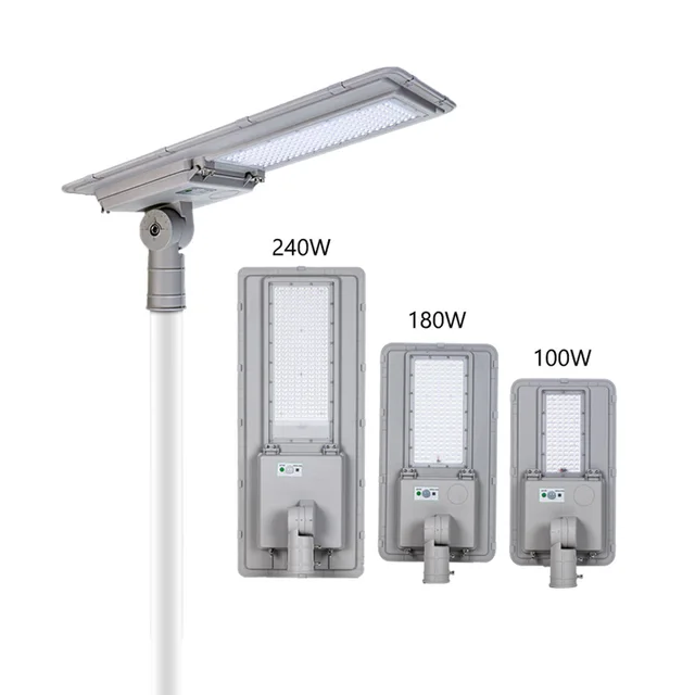 All in one aluminum radar sensor remote solar lamp 300w 500w outdoor road projector lighting fixture