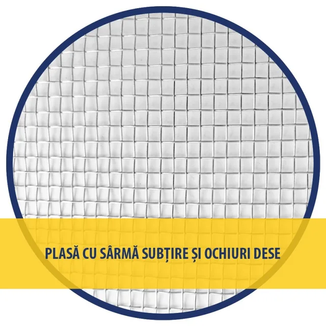 HAUTINE EW0201A Galvanized Square Wire Mesh 18#x2, 2'x100'