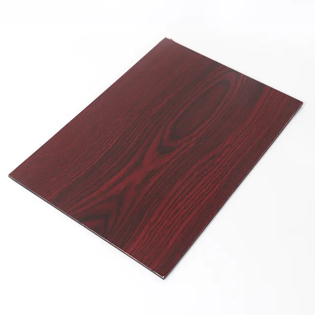 Wood color aluminum composite panel