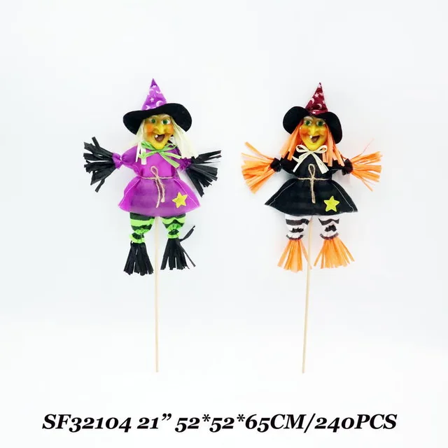 21 Inch Halloween Decor Witch Pick