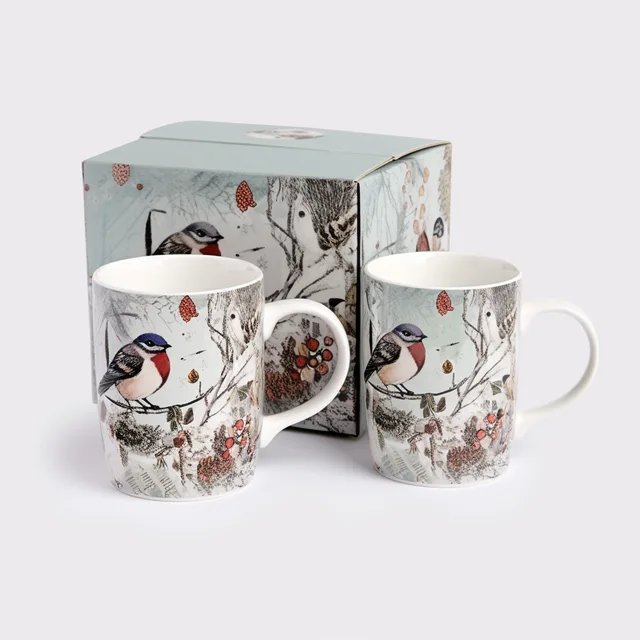 Nordic winter design tea set